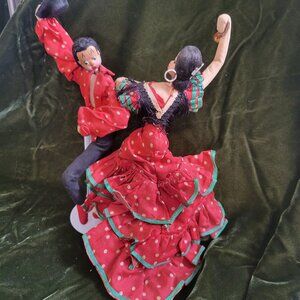 Vintage Roldan Klumpe Spanish Flamenco Dancer Dolls Pair